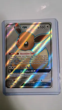 Pokemon Eevee GX Full Art Holo Black Star Promo Card SM242 Sun & Moon - Image 5