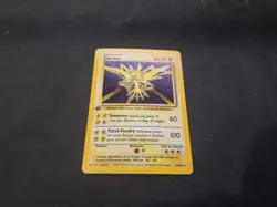 Zapdos 16/102 French Base Set Holo Pokemon Card Rare Sunbleached 1st Edition - Image 1