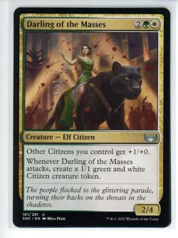 DARLING OF THE MASSES Streets of New Capenna #181 SNC(NM+)(MTG) - Image 1