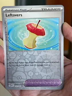 POKEMON LEFTOVERS 163/165 UNCOMMON REVERSE HOLO SCARLET & VIOLET 151 NM CARD - Image 1