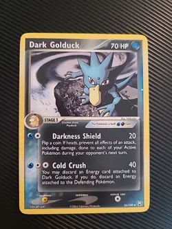 Dark Golduck 35/109 Team Rocket Returns Pokemon Vintage 2004 LP+ - Image 1