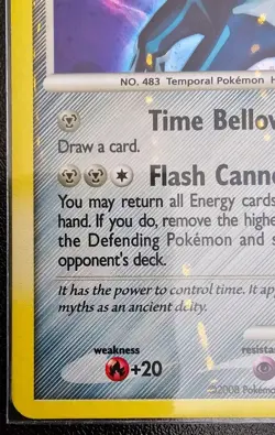 Pokemon TCG Dialga LV 68 Holo Rare Black Star Promo DP26 Super Rare 2008 NM - Image 5