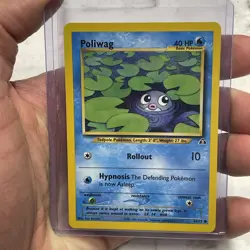 Poliwag Vintage 2001 Pokemon Neo Discovery TCG 62/75 NM/MT Near Mint Pokemon Vtg - Image 1