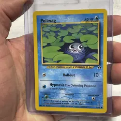 Poliwag Vintage 2001 Pokemon Neo Discovery TCG 62/75 NM/MT Near Mint Pokemon Vtg - Image 2