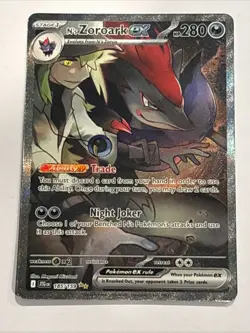 N's Zoroark ex 185/159 Sv09: Journey Together Holo Pokemon TCG NM - Image 1
