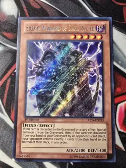 Yugioh! Sillva, Warlord of Dark World - LCJW-EN245 Secret Rare 1st Ed - HP - Image 1