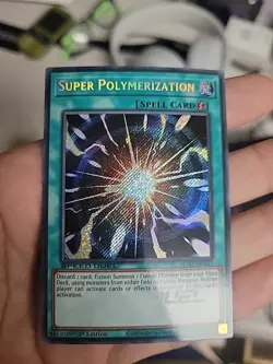 Yugioh! Super Polymerization SGX3-ENA17 Secret Rare 1st Ed NM Speed Duel NM - Image 1