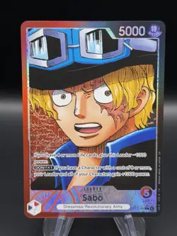 One Piece TCG Sabo OP13-004 Leader Alternate Art Alt English NM - Image 1
