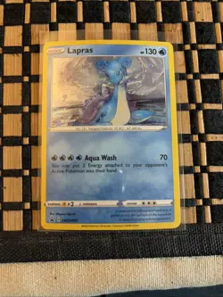 Pokemon Lapras TCG SWSH051 Black Star Promo Card Near Mint Condition - Image 1