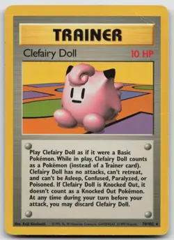 Pokemon Card Clefairy Doll Rare Base Set 070/102 - Image 1
