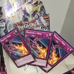 Yu-Gi-Oh! 25th Anniversary 1st Edition Dragon's Mind Trap Card Lot of 3 Playset - Image 1