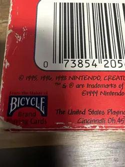 1999 Pokemon Playing Cards Deck by Bicycle Nintendo Missing 2 of Clubs - Image 3