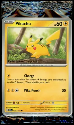 Pikachu - 025/165 - Pokemon 151 Pokemon Together SEALED Rare Card NM - Image 1