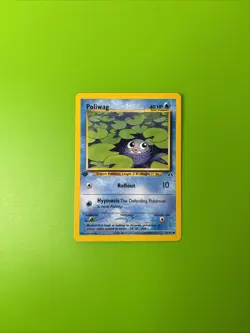 Poliwag 62/75 1st Edition Neo Discovery Pokemon Card LP+ - Image 1