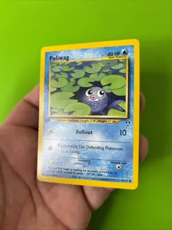 Poliwag 62/75 1st Edition Neo Discovery Pokemon Card LP+ - Image 3