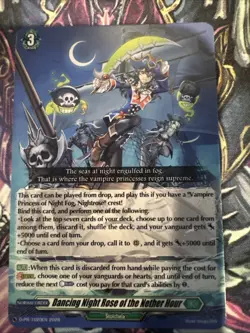 Cardfight Vanguard D Promo Cards: Dancing Night Rose of the Nether Hour NM - Image 1