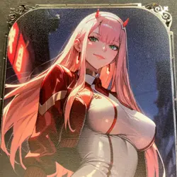 Goddess Story Gold METAL Card - Serial Number #097/200! Zero Two Anime **READ** - Image 2