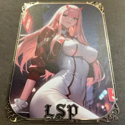 Goddess Story Gold METAL Card - Serial Number #097/200! Zero Two Anime **READ** - Image 4