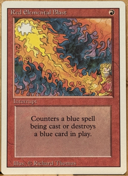REVISED EDITION Vintage MtG Red Elemental Blast Unplayed NM - Image 1