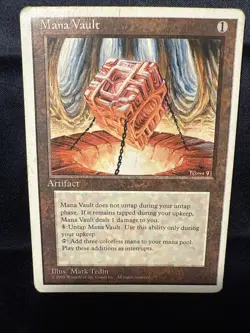 Mana Vault Fourth Edition MTG MP - Image 1