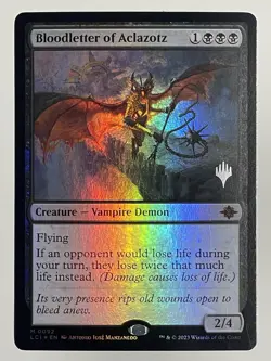 Bloodletter of Aclazotz - Promo Pack: Lost Caverns of Ixalan Foil Misprint MTG - Image 1