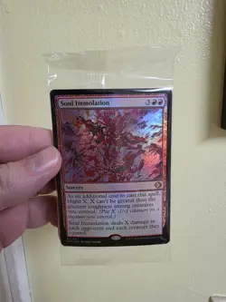 Soul Immolation FACTORY SEALED FROM PRERELEASE FOIL Magic The Gathering Mythic - Image 1