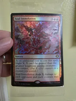 Soul Immolation FACTORY SEALED FROM PRERELEASE FOIL Magic The Gathering Mythic - Image 2
