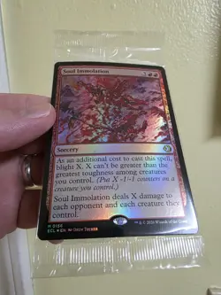 Soul Immolation FACTORY SEALED FROM PRERELEASE FOIL Magic The Gathering Mythic - Image 3