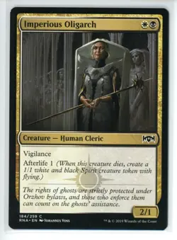 IMPERIOUS OLIGARCH Ravnica Allegiance #184 RNA(NM)(MTG) - Image 1