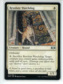RESOLUTE WATCHDOG Ravnica Allegiance #19 RNA(NM)(MTG) - Image 1