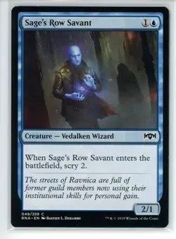 SAGE'S ROW SAVANT Ravnica Allegiance #49 RNA(NM)(MTG) - Image 1
