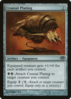 Cranial Plating 1x MtG Planechase HOP SP/NM - Image 1