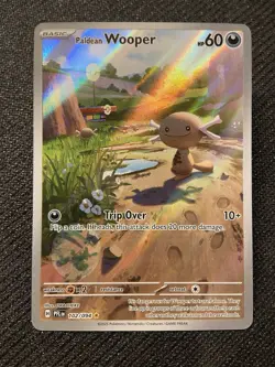 Pokemon: Paldean Wooper Illustration Rare IR Full Art Holo 102/094 (Near Mint) - Image 1