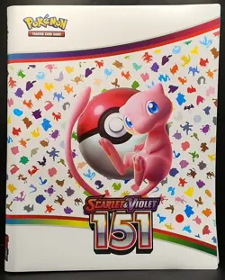 Pokemon TCG Scarlet & Violet 151 Mew Portfolio - 20 Double Sided 9-Pocket Pages - Image 1