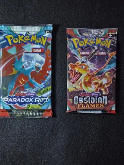 Pokemon Lot Of 2,Obsidian Flames + Paradox Rift Factory Sealed Booster Packs - Image 1