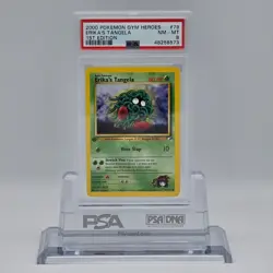2000 Pokemon Gym Heroes 1st Edition #79 Erika's Tangela PSA 8 - Image 1