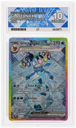 Glaceon EX 150/131 - ACE GEM MINT 10 - Pokemon TCG slab - Prismatic Evolutions - Image 1