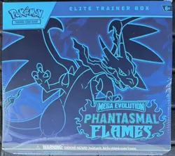 Pokemon TCG Mega Evolution Phantasmal Flames Elite Trainer Box ETB Sealed - Image 1