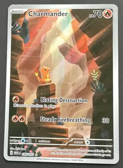 Charmander 168/165 Sv: Scarlet & Violet 151 Illustration Rare NM Pokemon TCG - Image 3