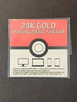 Clefairy 24k Gold Plated Sticker Korean Striking Candy Pokemon - Image 2