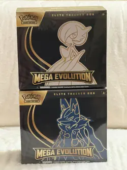 Pokemon Mega Evolution Elite Trainer Box ETB Set of 2 Sealed Lucario & Gardevoir - Image 1