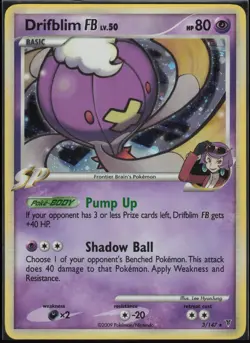 Drifblim FB 3/147 Holo Rare Supreme Victors Pokemon Lightly Played - Image 1
