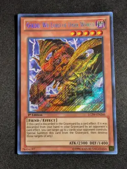Yugioh - Goldd, Wu-Lord of Dark World LCJW-EN246 1st Secret Rare NM - Image 1