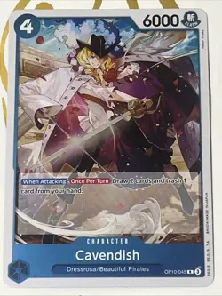 One Piece TCG English OP10-045 Cavendish Foil Royal Blood - Image 1
