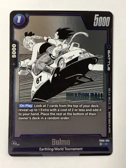 Dragon Ball Super Card Game Manga Booster FB06-035 Bulma - Image 1