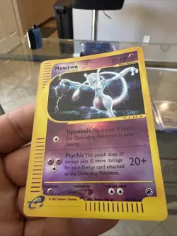 Pokemon Mewtwo TCG Reverse Holo Rare Card 56/165 Expedition Base Set 2002 - Image 2
