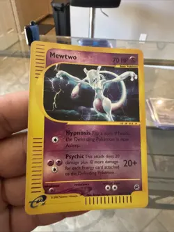 Pokemon Mewtwo TCG Reverse Holo Rare Card 56/165 Expedition Base Set 2002 - Image 3
