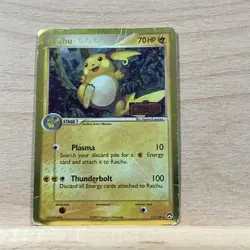 Pokemon TCG Raichu Card 12/108 EX Power Keepers Reverse Holo Stamped Holo Rare - Image 1