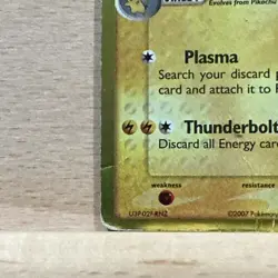 Pokemon TCG Raichu Card 12/108 EX Power Keepers Reverse Holo Stamped Holo Rare - Image 5