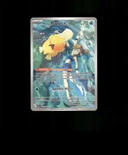 FAN-ART READ DESCRIPTION BELOW Glossy HOLO Psyduck Card Psyduck Pokemon Card p1 - Image 1